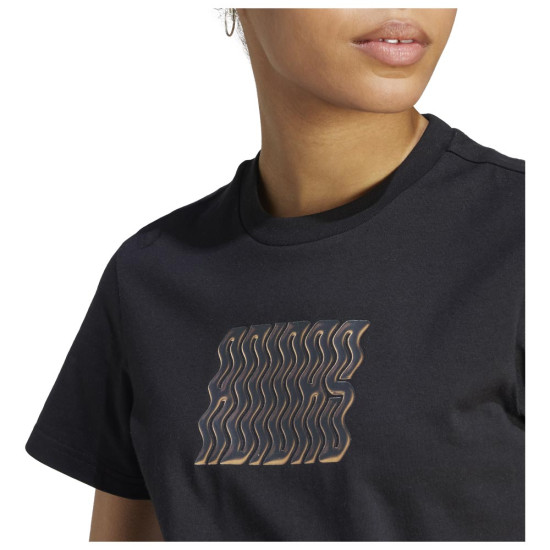 Adidas Γυναικεία κοντομάνικη μπλούζα Sportswear Vibrant Print Graphic Short-Sleeve Tee